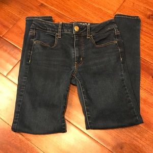 American Eagle Size 6 Blue  Skinny Jeggings